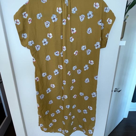 Monk & Lou Mustard Yellow Short Sleeve Dress - Picture 2 of 3